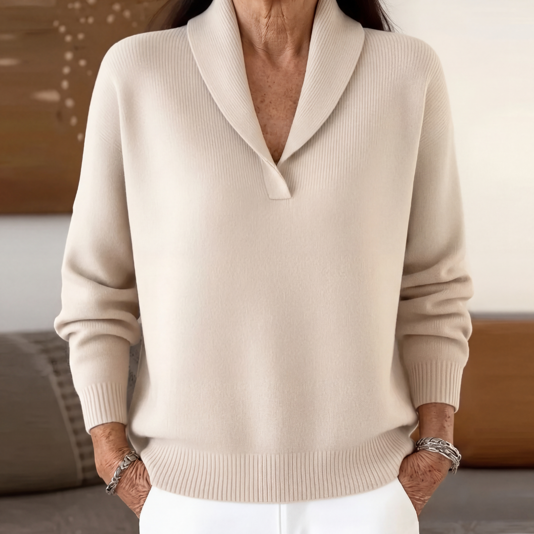 Sofia | The Forgiving-Fit V-Neck Jumper