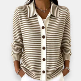 Camille | The Striped Cardigan