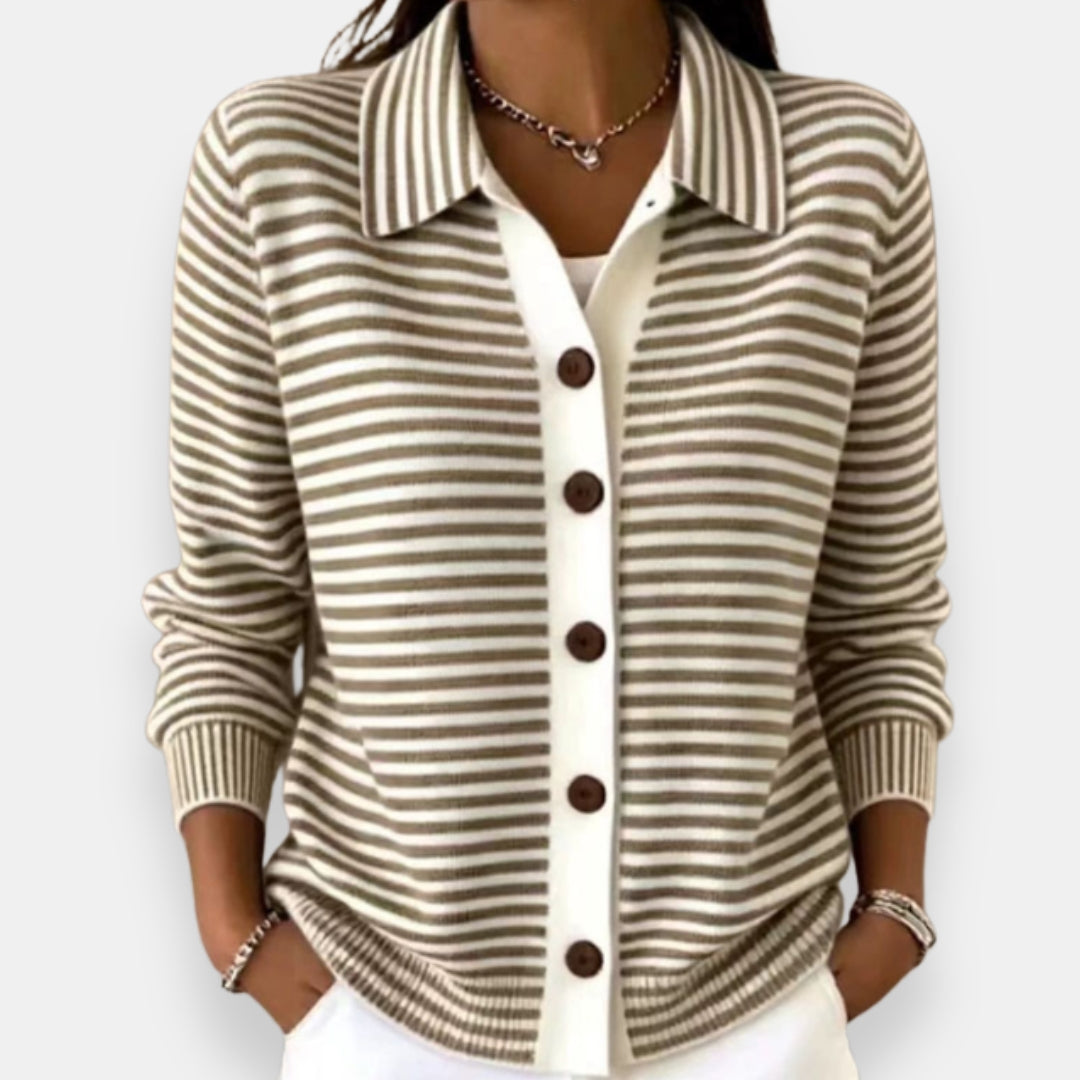 Camille | The Striped Cardigan