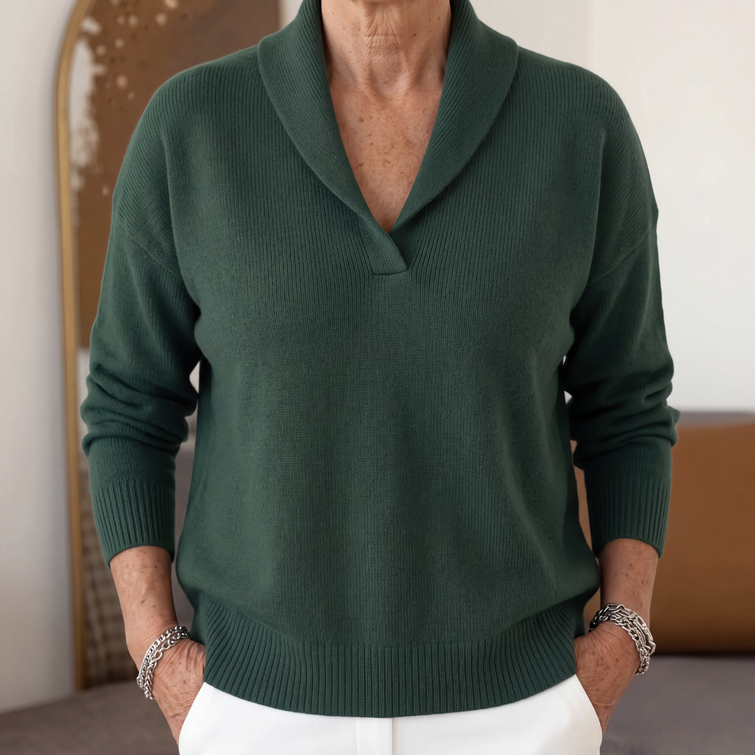 Sofia | The Forgiving-Fit V-Neck Jumper