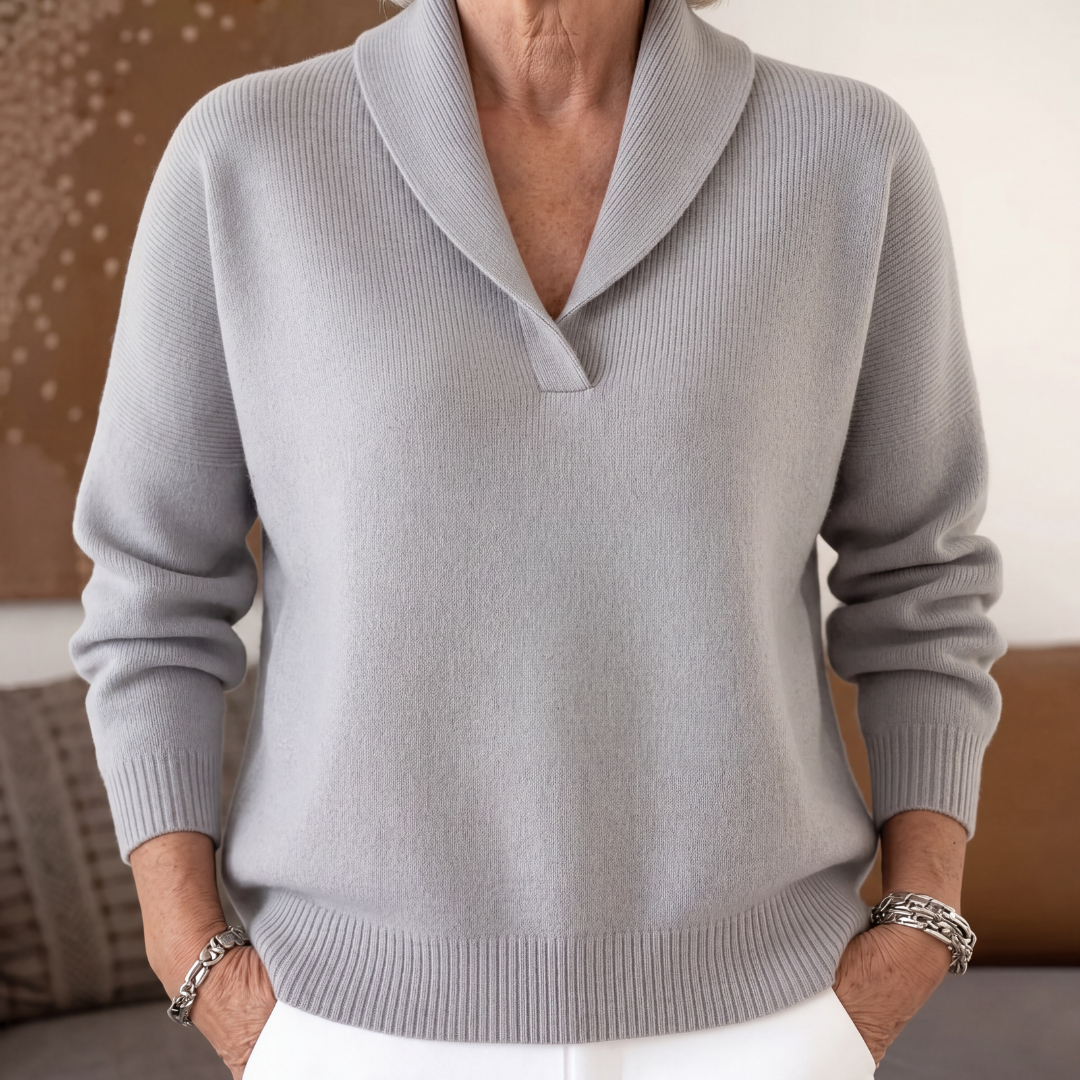Sofia | The Forgiving-Fit V-Neck Jumper
