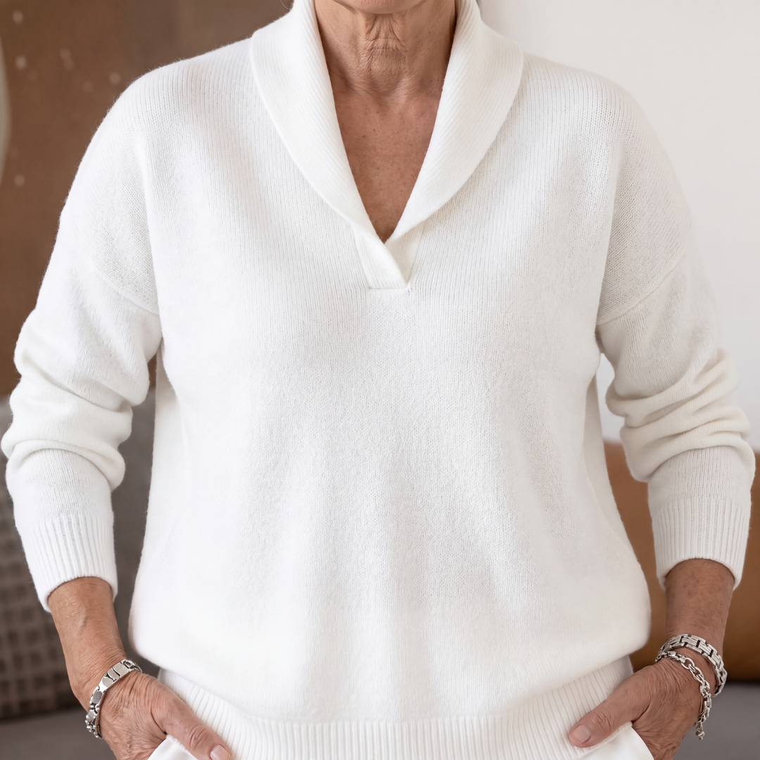 Sofia | The Forgiving-Fit V-Neck Jumper