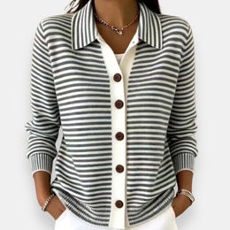 Camille | The Striped Cardigan