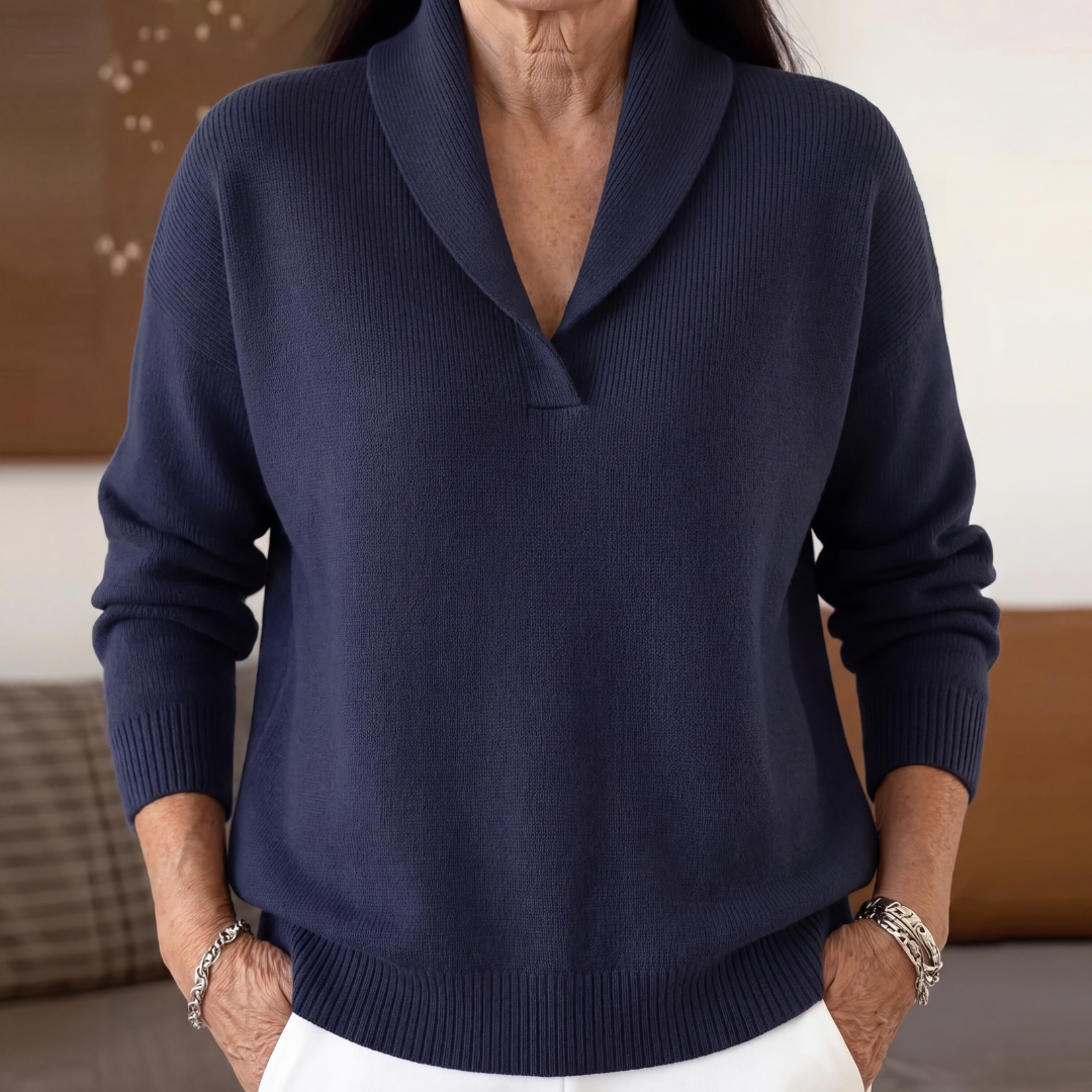 Sofia | The Forgiving-Fit V-Neck Jumper