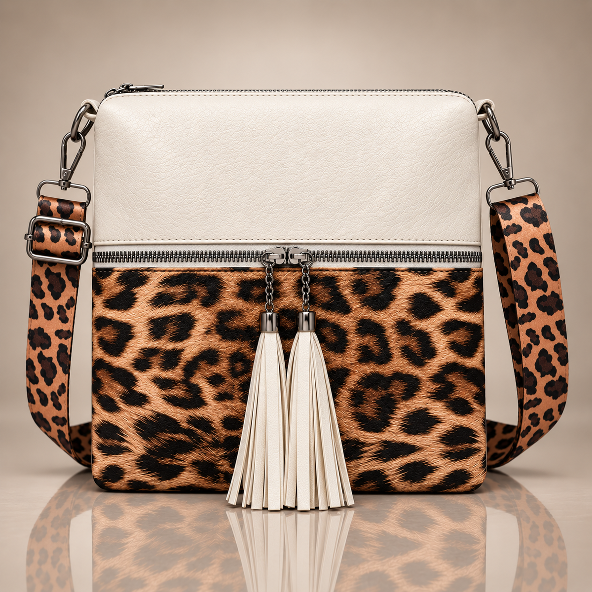 The Sienna Leopard Tassel Bag
