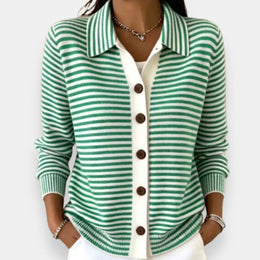 Camille | The Striped Cardigan