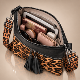 The Sienna Leopard Tassel Bag