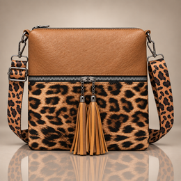 The Sienna Leopard Tassel Bag