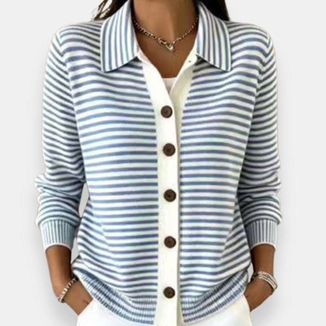 Camille | The Striped Cardigan