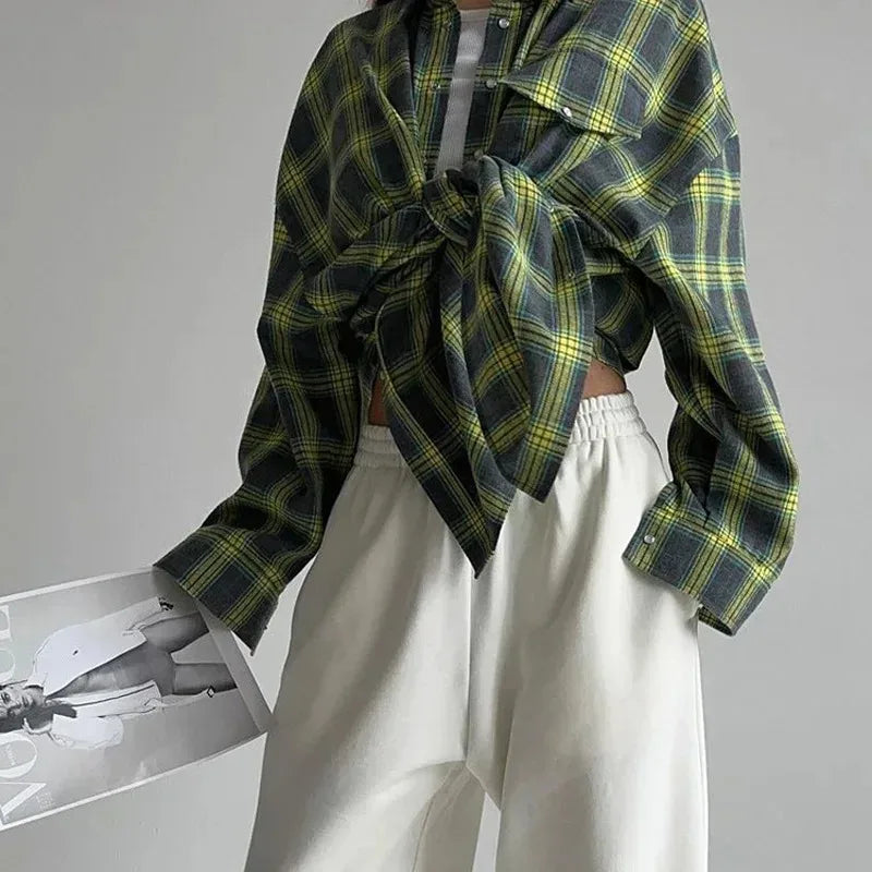 Amelia Classic Plaid Shirt