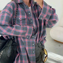Amelia Classic Plaid Shirt