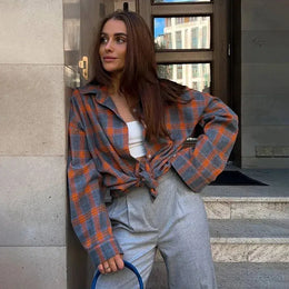 Amelia Classic Plaid Shirt