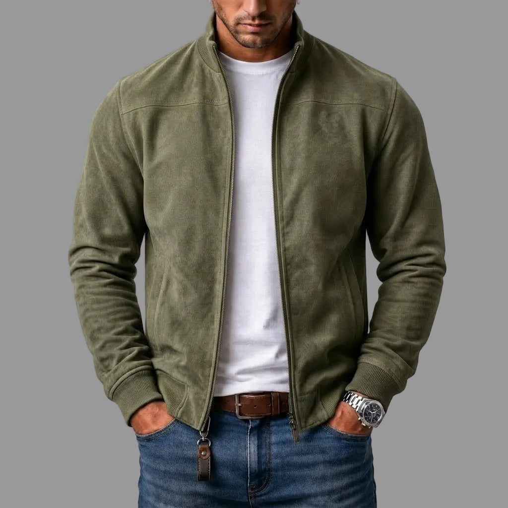 Monroe - Suede Bomber Jacket
