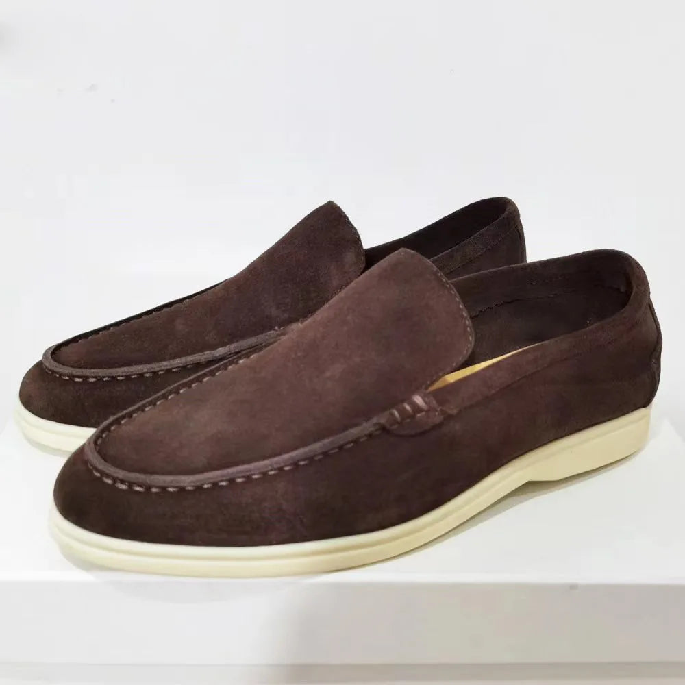 For Cross-Border Foreign Trade New European American Mens Casual Loafers Matte Upper Rubber Outsole Lightweight Autumn
