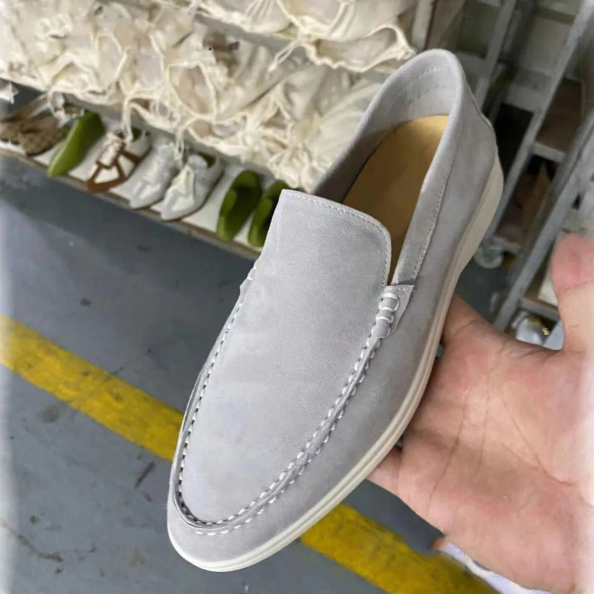 For Cross-Border Foreign Trade New European American Mens Casual Loafers Matte Upper Rubber Outsole Lightweight Autumn