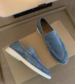 For Cross-Border Foreign Trade New European American Mens Casual Loafers Matte Upper Rubber Outsole Lightweight Autumn