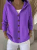 Rue Montaigne Hooded Knit Cardigan