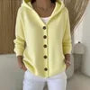Rue Montaigne Hooded Knit Cardigan