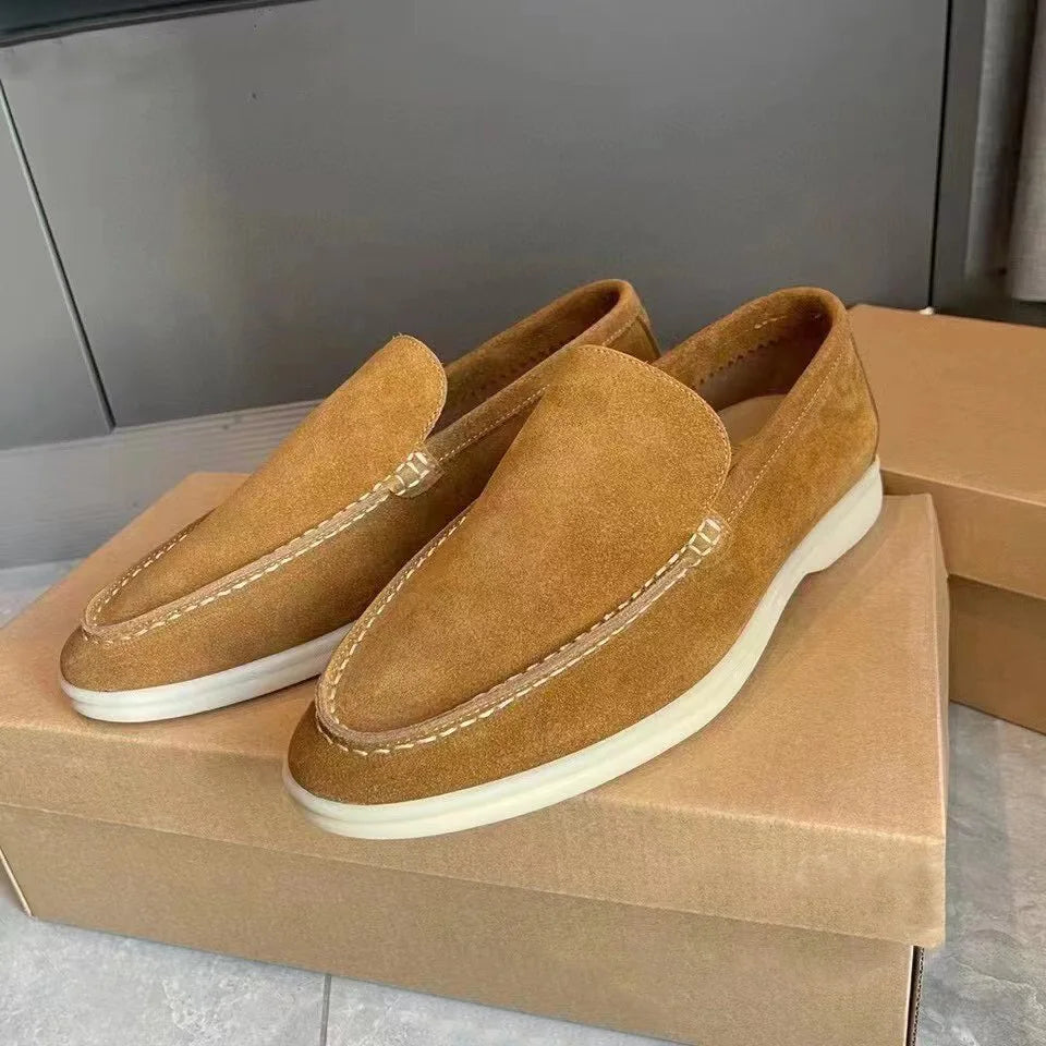 For Cross-Border Foreign Trade New European American Mens Casual Loafers Matte Upper Rubber Outsole Lightweight Autumn