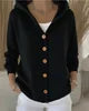 Rue Montaigne Hooded Knit Cardigan