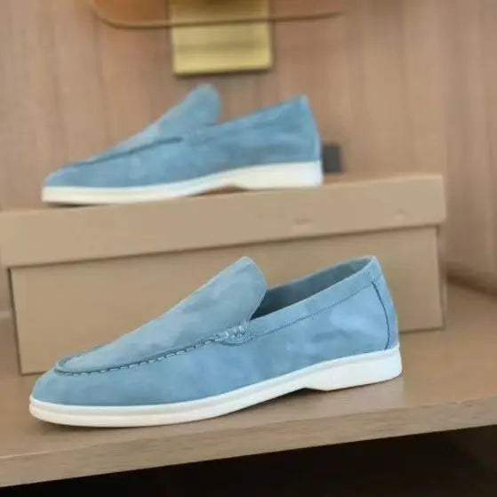 For Cross-Border Foreign Trade New European American Mens Casual Loafers Matte Upper Rubber Outsole Lightweight Autumn