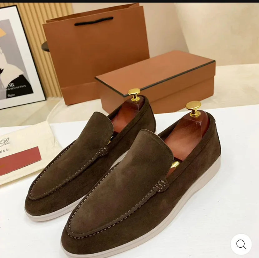 For Cross-Border Foreign Trade New European American Mens Casual Loafers Matte Upper Rubber Outsole Lightweight Autumn