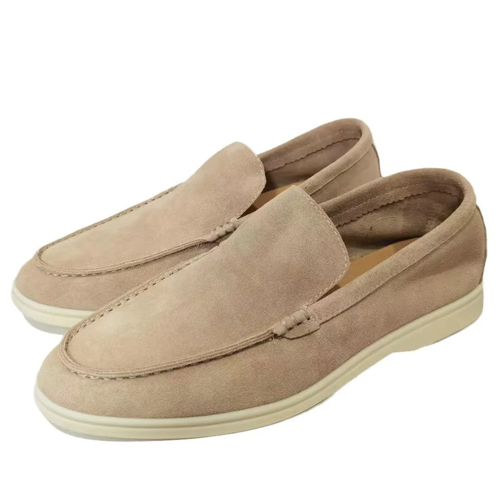 For Cross-Border Foreign Trade New European American Mens Casual Loafers Matte Upper Rubber Outsole Lightweight Autumn