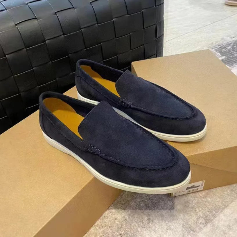 For Cross-Border Foreign Trade New European American Mens Casual Loafers Matte Upper Rubber Outsole Lightweight Autumn