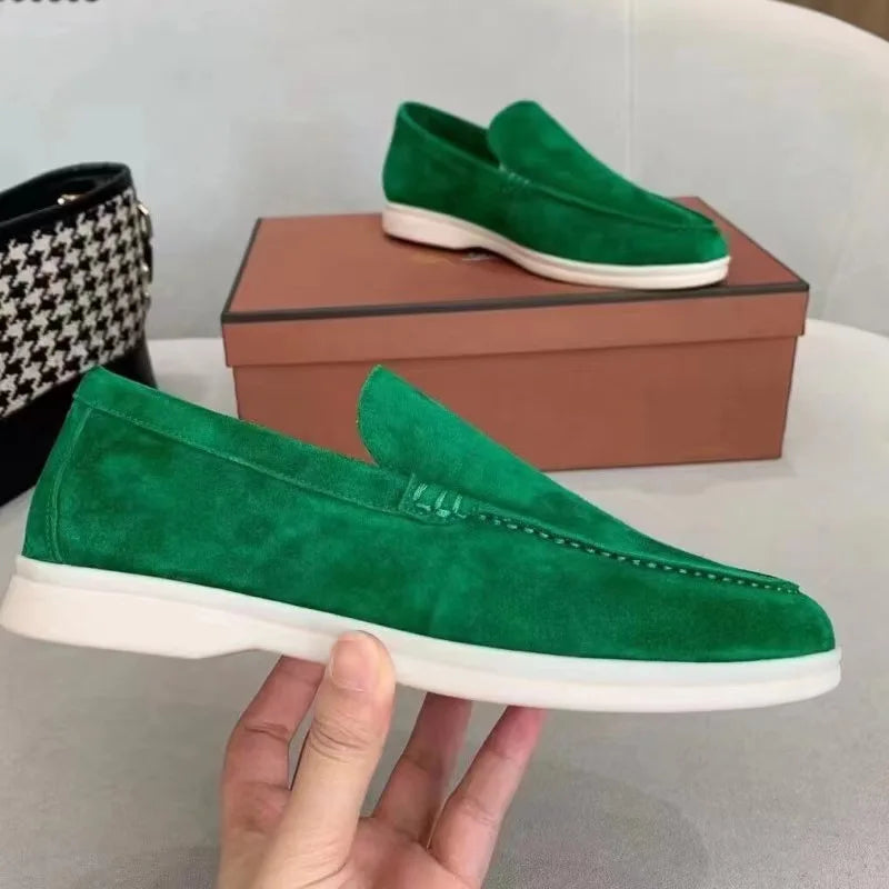 For Cross-Border Foreign Trade New European American Mens Casual Loafers Matte Upper Rubber Outsole Lightweight Autumn