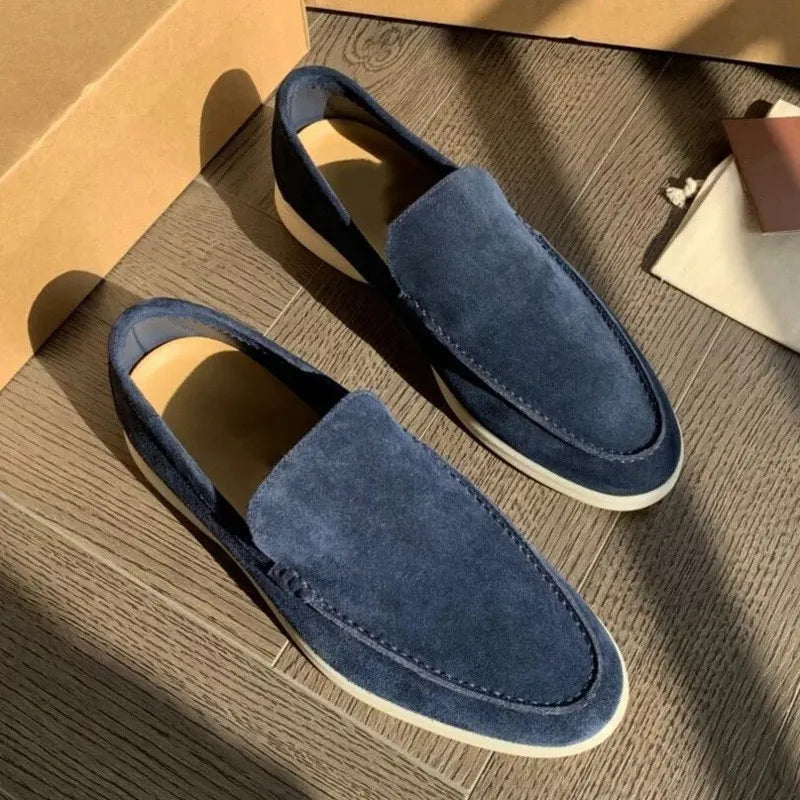 For Cross-Border Foreign Trade New European American Mens Casual Loafers Matte Upper Rubber Outsole Lightweight Autumn