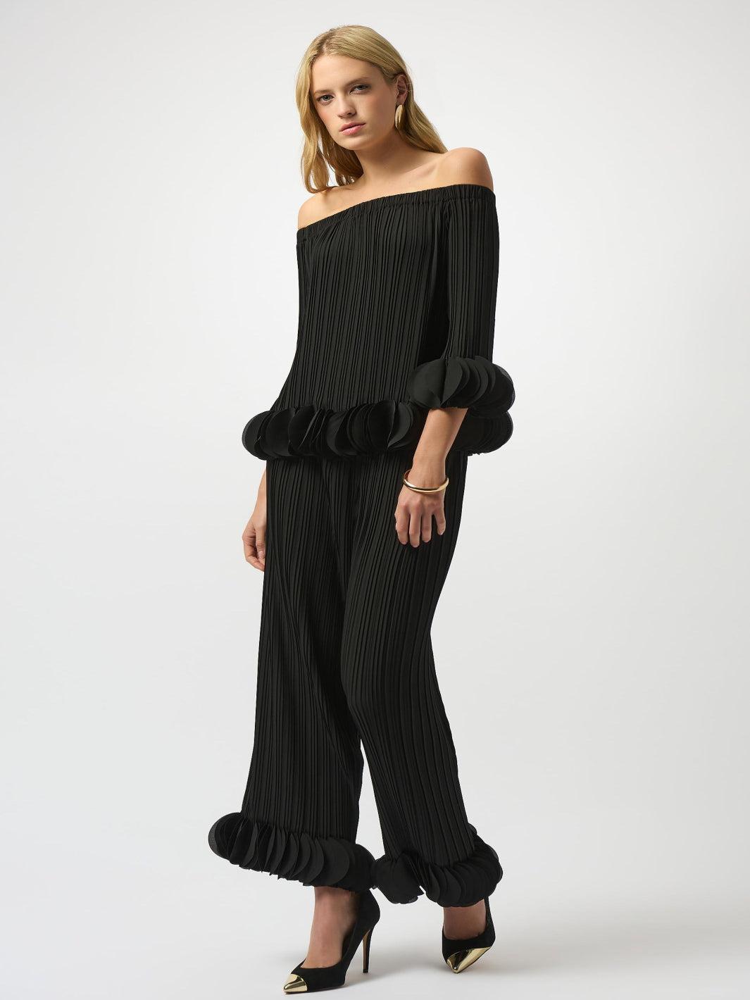 The Noelle Pleated Off-Shoulder Top