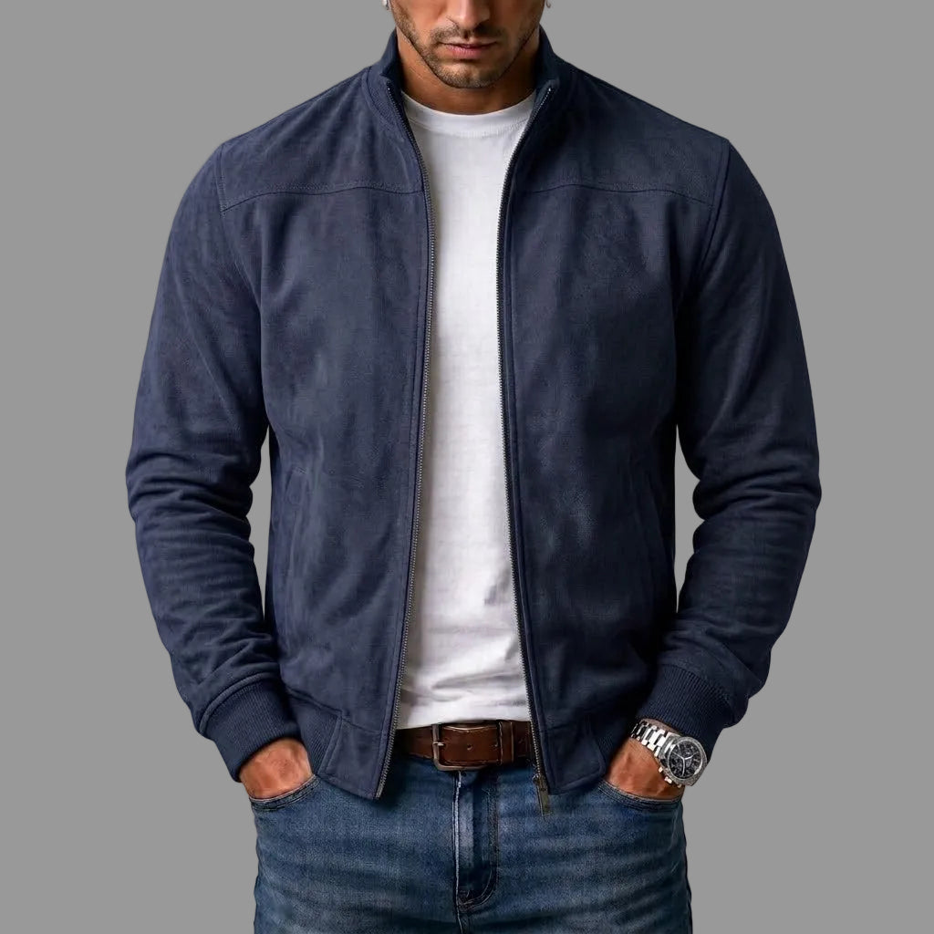 Monroe - Suede Bomber Jacket