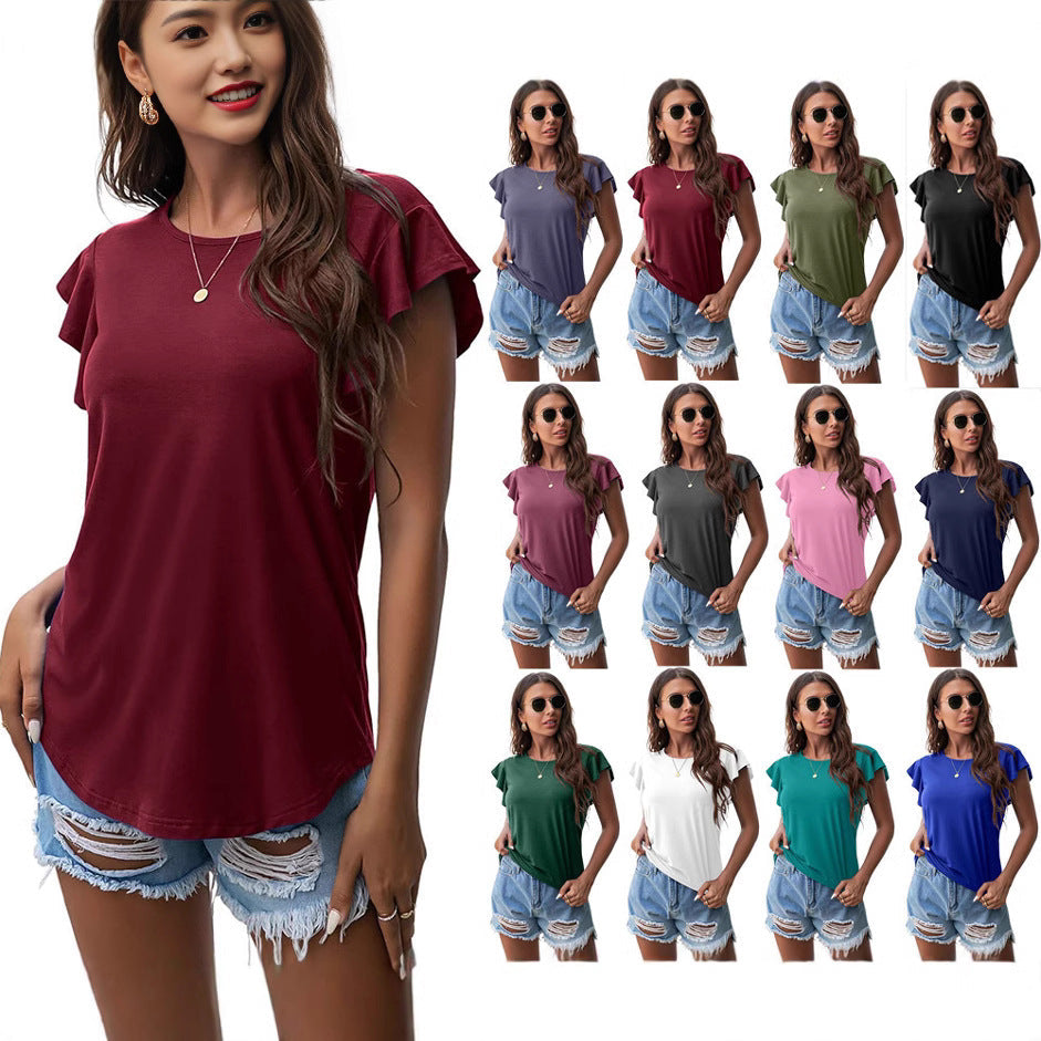 The Marisol Ruffle Sleeve Top