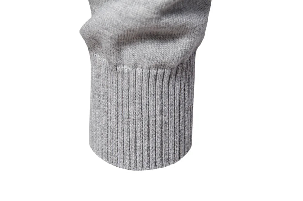 2025 Autumn Winter New Fashion Men's Solid Color O-neck Long Sleeve Casual Trendy Knitted Sweaters Male Clothes Pullover Tops