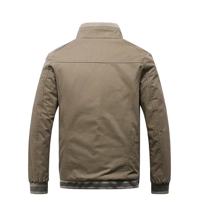 Fleece Baseball Jacket Thickened Jackets Warm Solid Color Zipper Top Men's Fashion Aviator Jacket Autumn And Winter New Coats