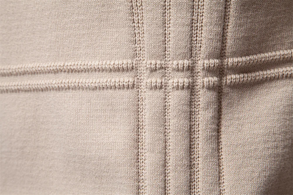 2025 Autumn Winter New Fashion Men's Solid Color O-neck Long Sleeve Casual Trendy Knitted Sweaters Male Clothes Pullover Tops