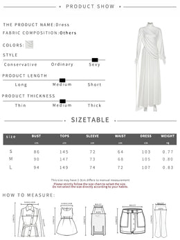 Nibber Greek Style 2Piece Set Women Turtleneck Asymmetrical Hem One Sleeve Folds Top+Elastic Waist Skirt Vacation Elegant Suits