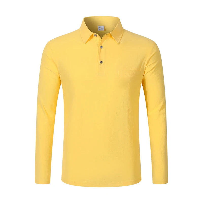Men's Casual Soft Lightweight Linen Cotton Lapel Shirt Spring Autumn Loose Solid Color Fashion Decorative Flap Top
