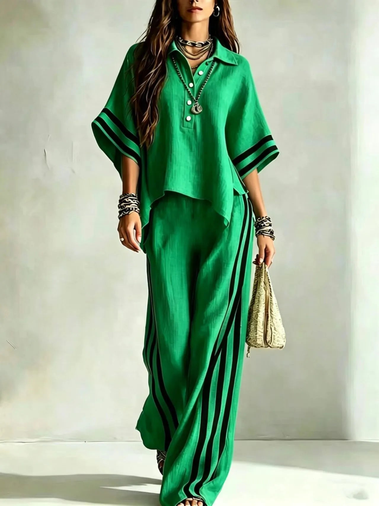 2026 New Summer Women's Matching Sets Short Sleeve Shirts and Trousers Two-piece Suit Casual Simple White Suits Women Clothing