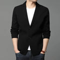 New Autumn Style Cardigan Men's Coat, Korean Version, Knitted Suit, Pure Color Sweater, Personalized for Young People's Coat