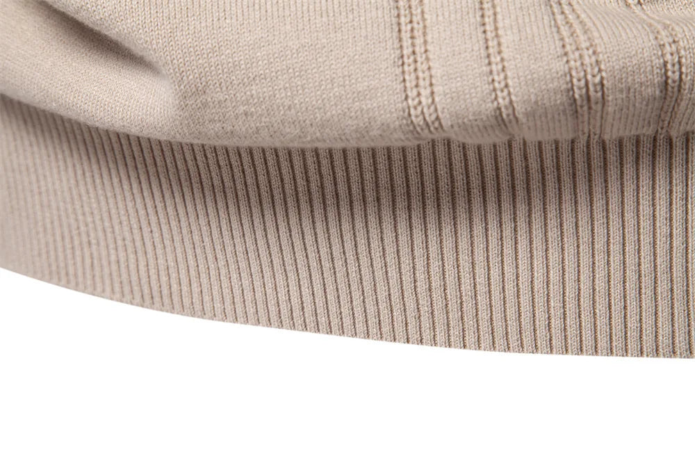 2025 Autumn Winter New Fashion Men's Solid Color O-neck Long Sleeve Casual Trendy Knitted Sweaters Male Clothes Pullover Tops