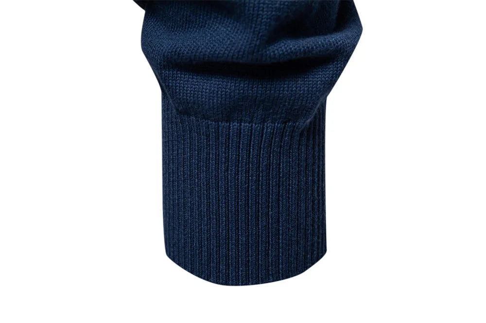2025 Autumn Winter New Fashion Men's Solid Color O-neck Long Sleeve Casual Trendy Knitted Sweaters Male Clothes Pullover Tops
