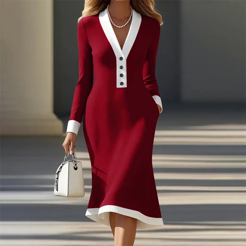 Elodie Contrast Dress