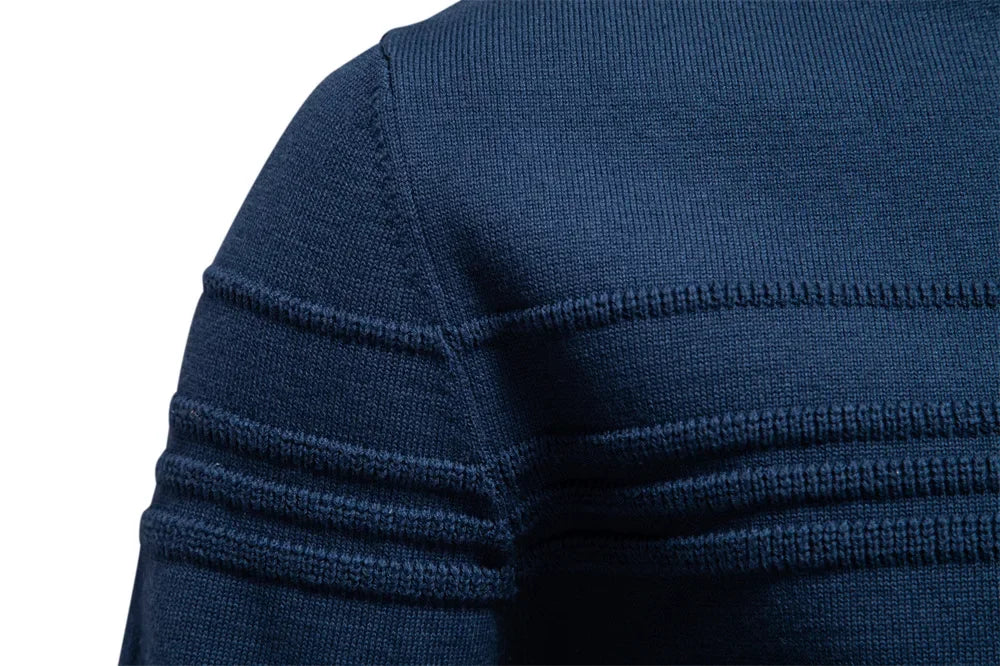 2025 Autumn Winter New Fashion Men's Solid Color O-neck Long Sleeve Casual Trendy Knitted Sweaters Male Clothes Pullover Tops