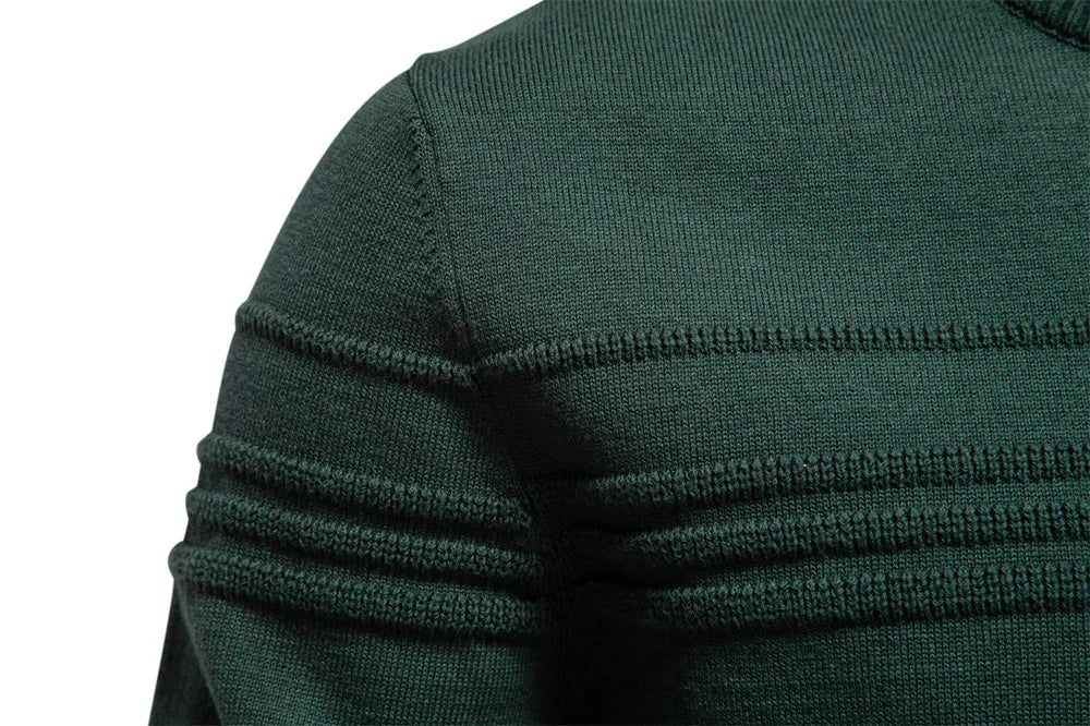 2025 Autumn Winter New Fashion Men's Solid Color O-neck Long Sleeve Casual Trendy Knitted Sweaters Male Clothes Pullover Tops