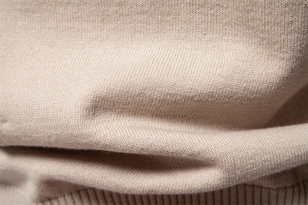 2025 Autumn Winter New Fashion Men's Solid Color O-neck Long Sleeve Casual Trendy Knitted Sweaters Male Clothes Pullover Tops