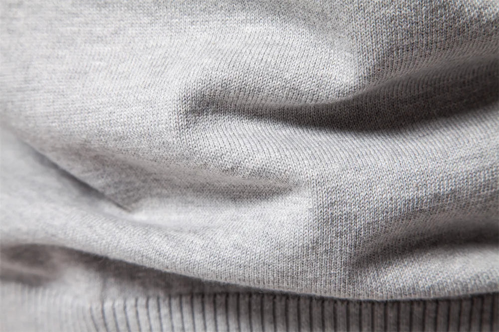 2025 Autumn Winter New Fashion Men's Solid Color O-neck Long Sleeve Casual Trendy Knitted Sweaters Male Clothes Pullover Tops