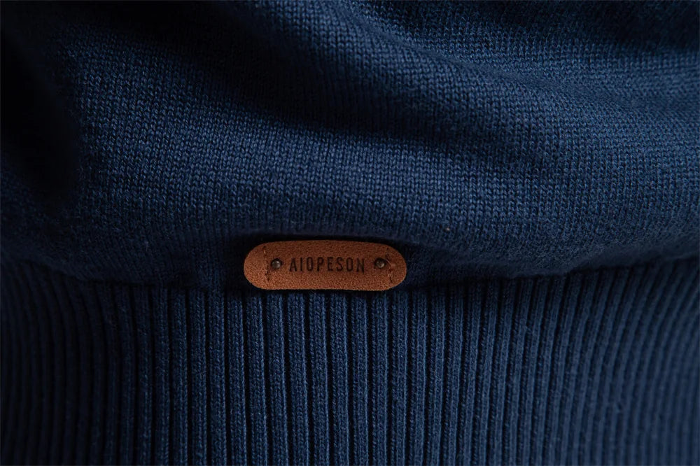 2025 Autumn Winter New Fashion Men's Solid Color O-neck Long Sleeve Casual Trendy Knitted Sweaters Male Clothes Pullover Tops
