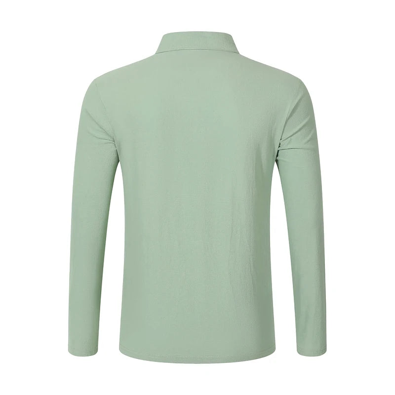 Men's Casual Soft Lightweight Linen Cotton Lapel Shirt Spring Autumn Loose Solid Color Fashion Decorative Flap Top