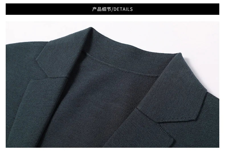 New Autumn Style Cardigan Men's Coat, Korean Version, Knitted Suit, Pure Color Sweater, Personalized for Young People's Coat